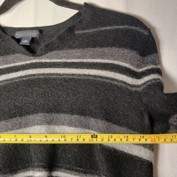 SWEATER BANANA REPUBLIC MEN'S SWEATER EXTRA FINE MERINO ORIGINAL SIZE M/SHRUNK - Picture 7 of 13